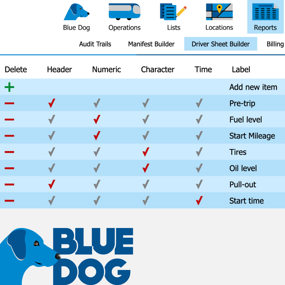 Driver sheet builder