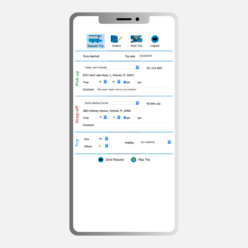 Mobile passenger access